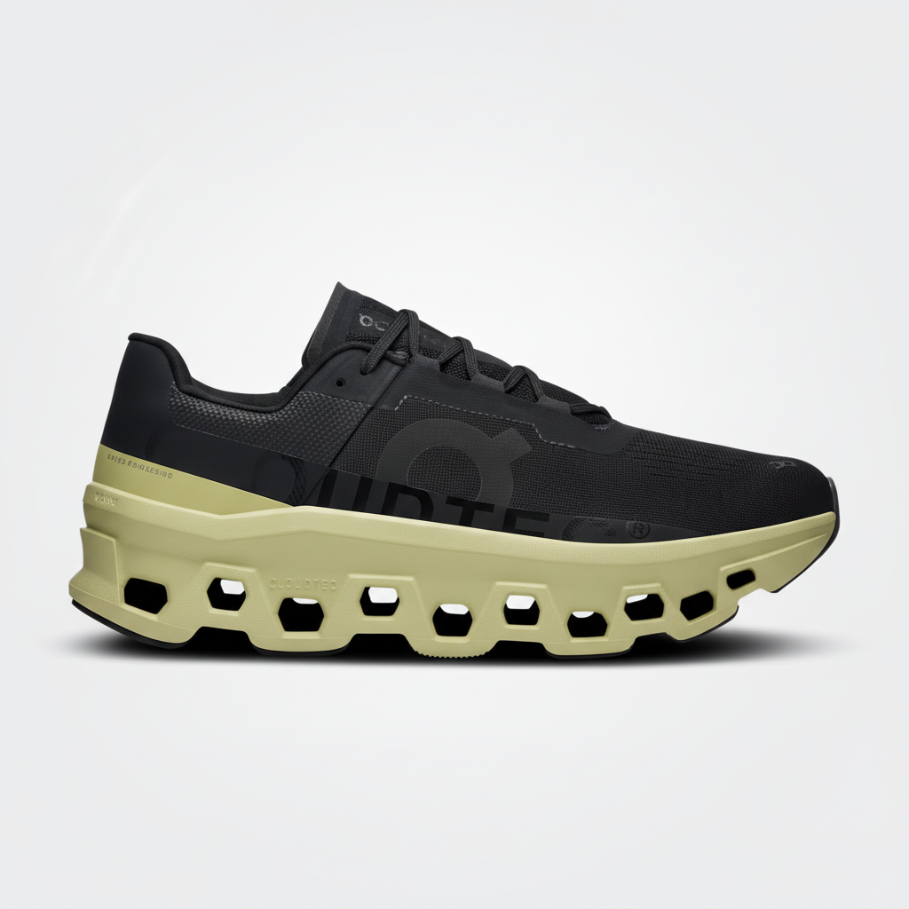 On Running Cloudmonster Black Green
