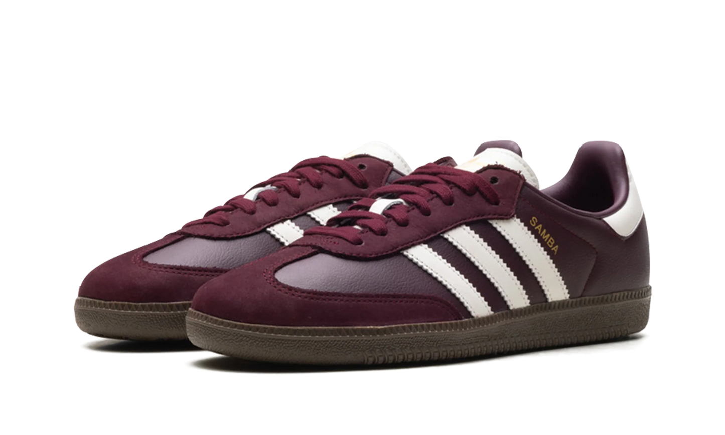 Adidas Samba OG WMNS "Maroon Off White Gum"