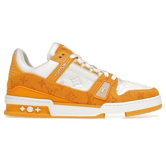 Louis Vuitton LV Monogram Yellow Denim Sneaker - Sneakers Yellow / Blue - Legend Milano (photo 1)