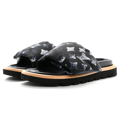 Louis Vuitton Pool Pillow Monogram Navy Slides