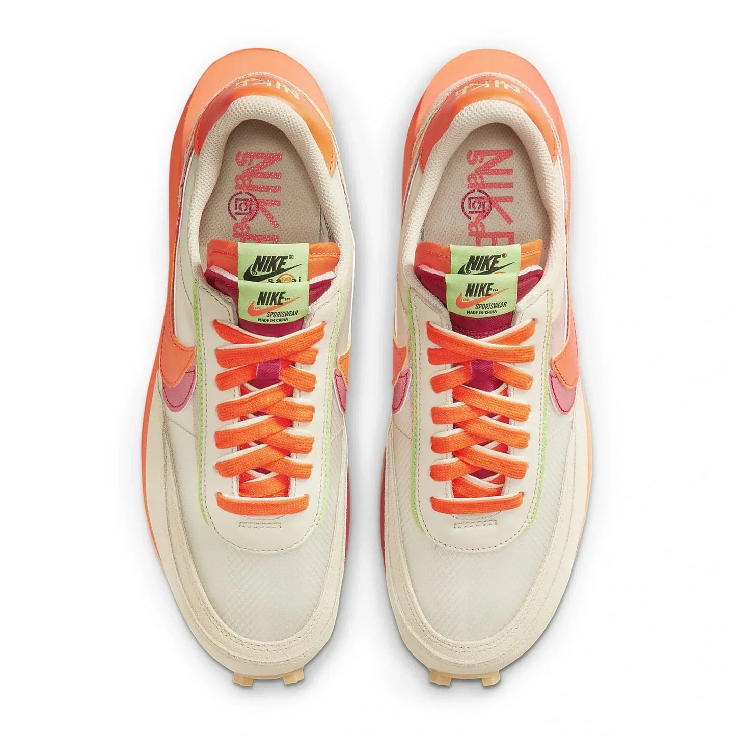 Nike x Sacai LD Waffle CLOT Net Orange Blaze